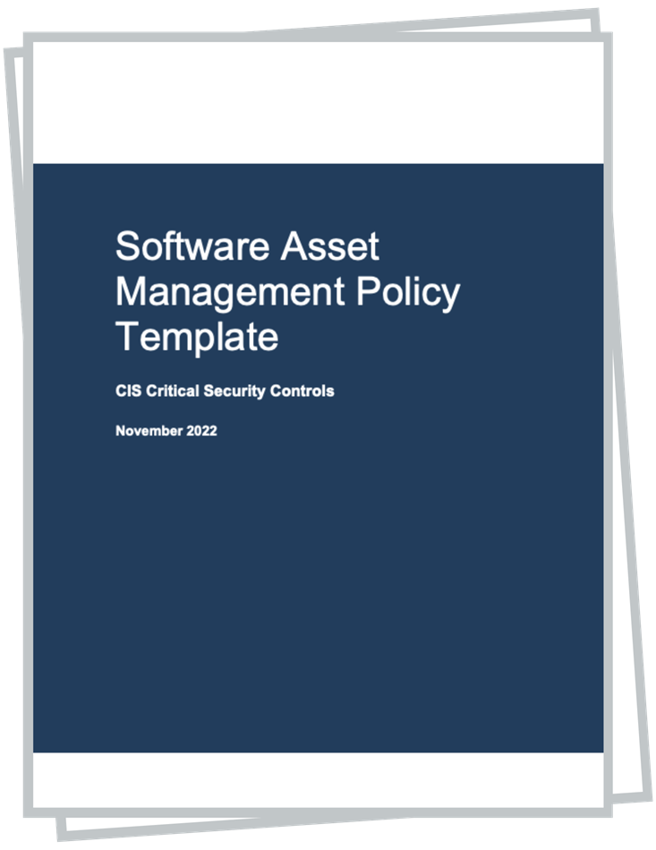 Software Asset Management Policy Template cover